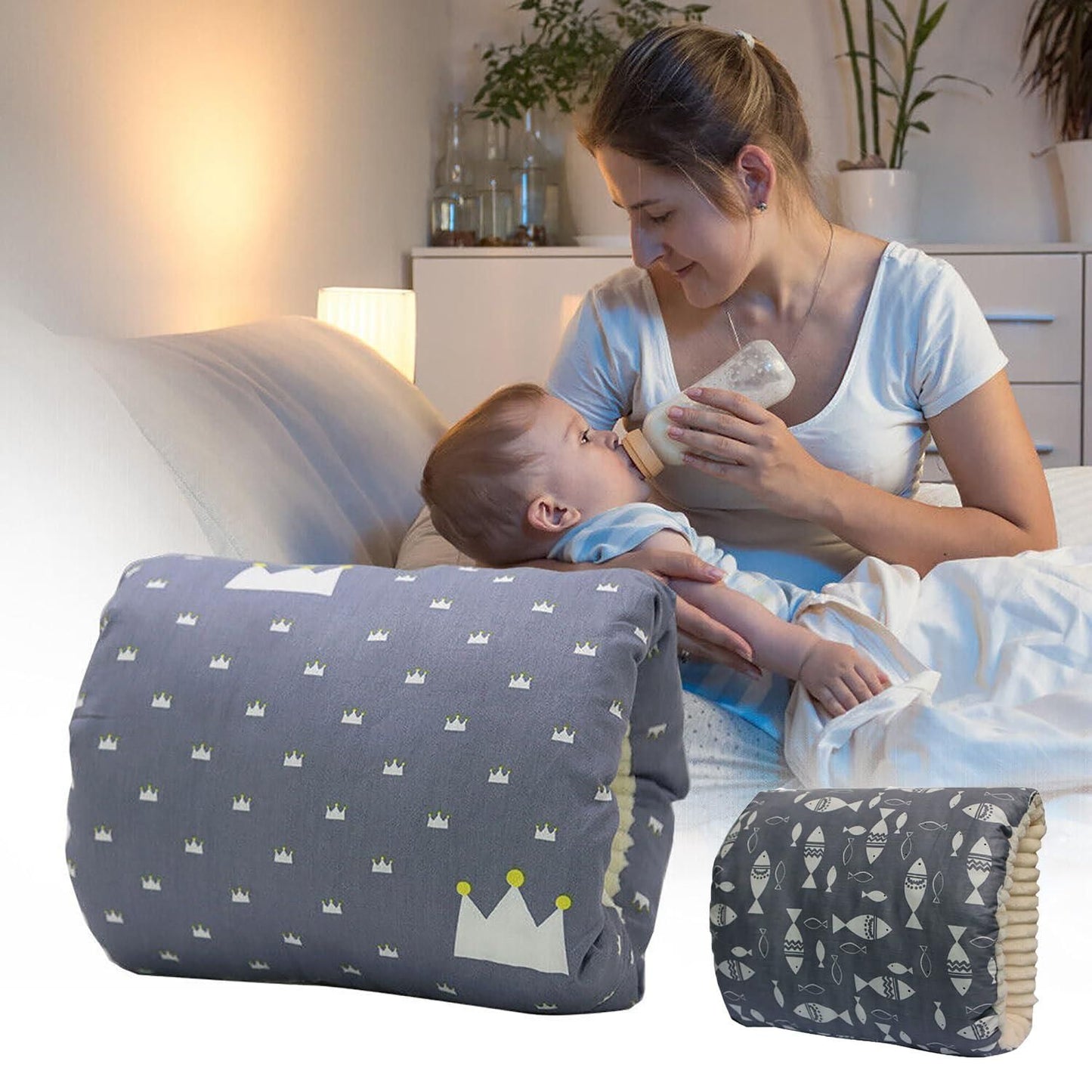 Cozie Cradle Baby Pillow for feedind and sleeping.